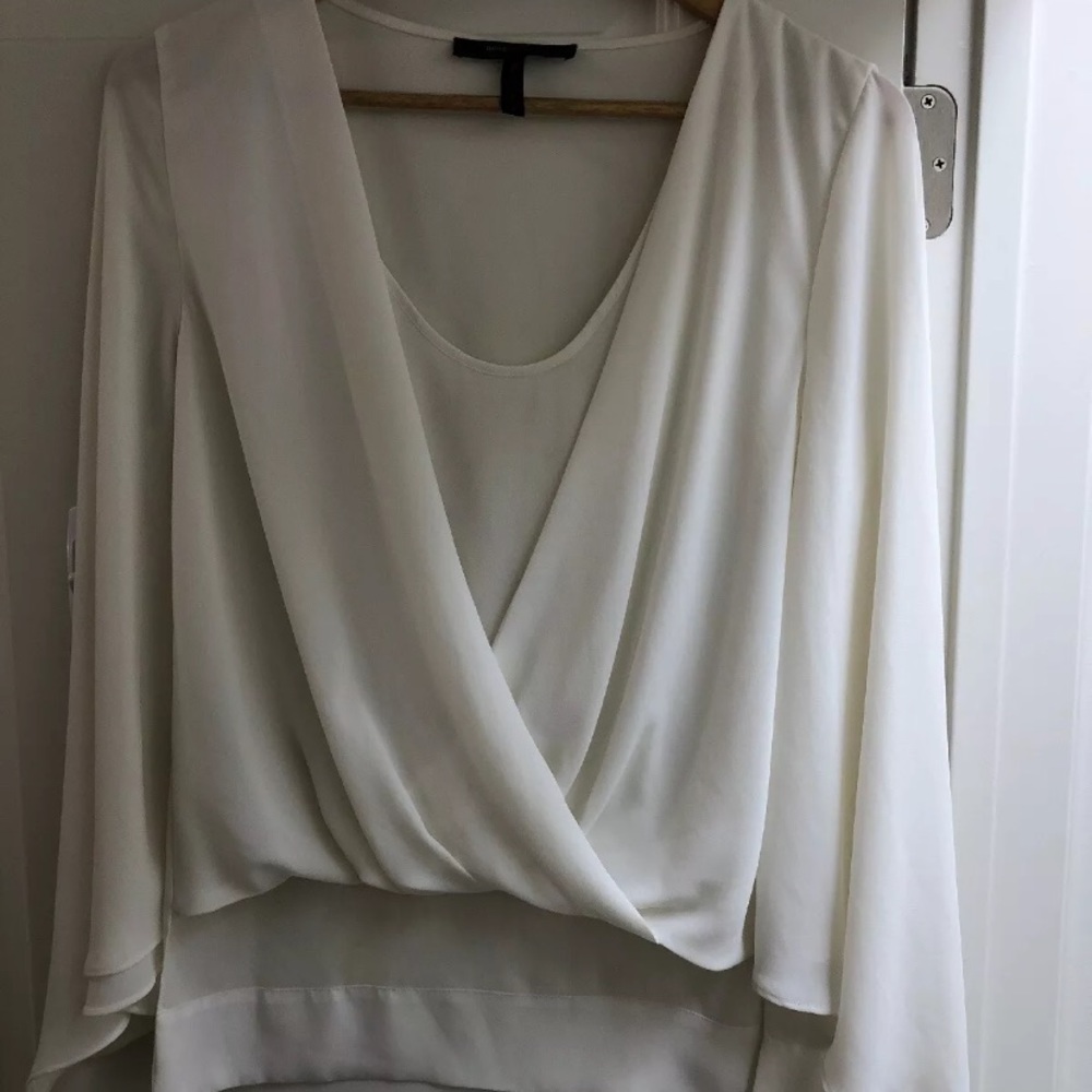 BCBG Maxazria - Beautiful Sheer Ivory - Size Small